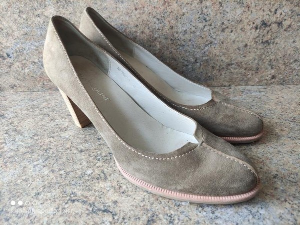 Women Carlo Pazolini Heels Khaki Suede 41