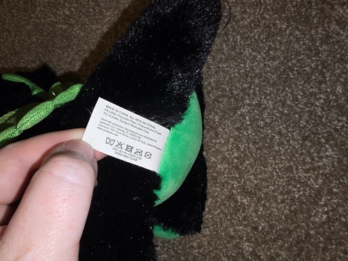 Feisty Pets Fabio Flamefart Dragon Plush Gamestop Black Green 2017 - Picture 10 of 11