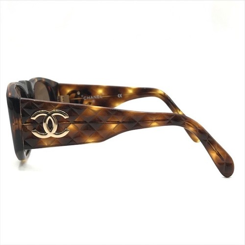 Chanel Coco Mark Tortoiseshell Eyewear For Women Sunglasses Brown - Picture 2 of 9