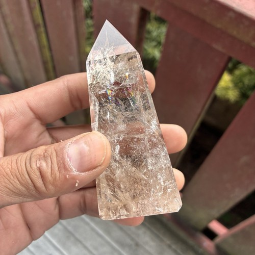 151g Brazilian Natural Citrine Quartz Obelisk Crystal Tower Point Reiki Decor - Picture 5 of 18