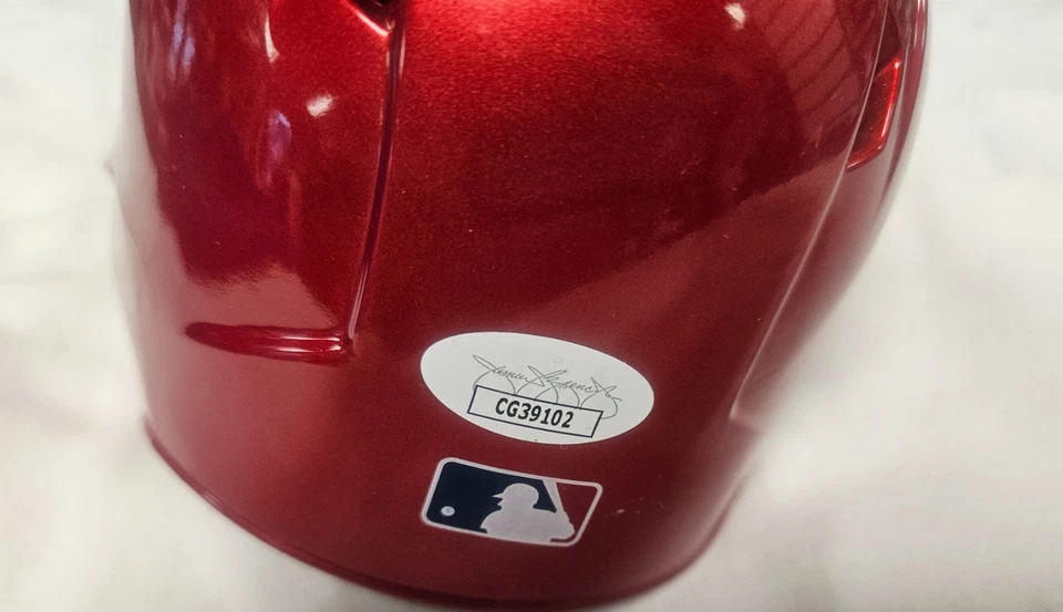 Steven Kwan Signed Chrome Mini Helmet JSA - Image 2 of 2