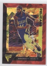 2020-21 Panini Flux Red Cracked Ice Prizm Brandon Ingram #110 9o3