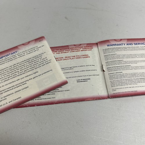 Pokemon Ruby Version (Gameboy Advance GBA, 2002) Instruction Booklet Only - Picture 4 of 7