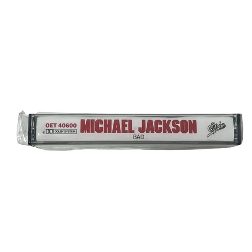 Michael Jackson Bad Cassette Tape Album 1987 Sealed 1st Release Edition Rare - Picture 3 of 7