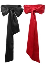 PROCOS 2 PCS Women's Satin Sash 118"*4" Silk Ribbon Wedding Party Bridesmaid ...