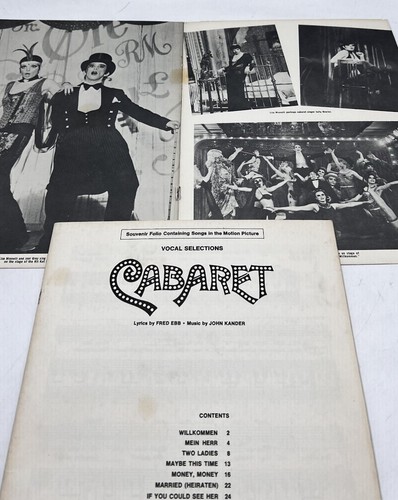 Cabaret Vocal Selections 1972 Souvenir Folio Containing Songs from Motion Pictur - Picture 3 of 12