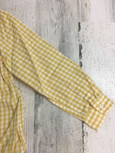 Nanos Boys Sz 4 Yellow Gingham Popover Shirt - Picture 11 of 14