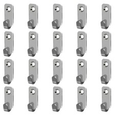 20 Pcs Stainless Steel Heavy Duty Wall Mount Mini J Hook Hanger for Mirrors