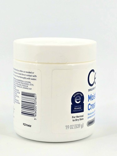 CeraVe Moisturizing Cream Body and Face Moisturizer with Hyaluronic Acid 19 oz - Picture 6 of 12