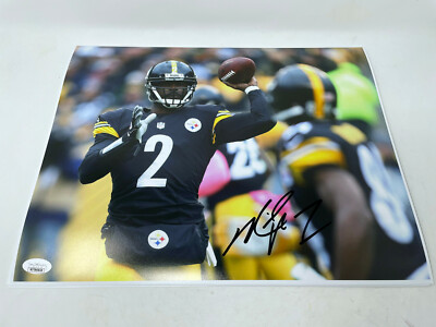 Mike Vick Sticker MICHAEL MIKE VICK Pittsburgh Steelers Autographed SIGNED 11x14 photo w ...