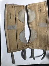 GHETTE IN CANAPA INGLESI O AMERICANE ? DA UNIFORME  ANNI 40/50 Rare