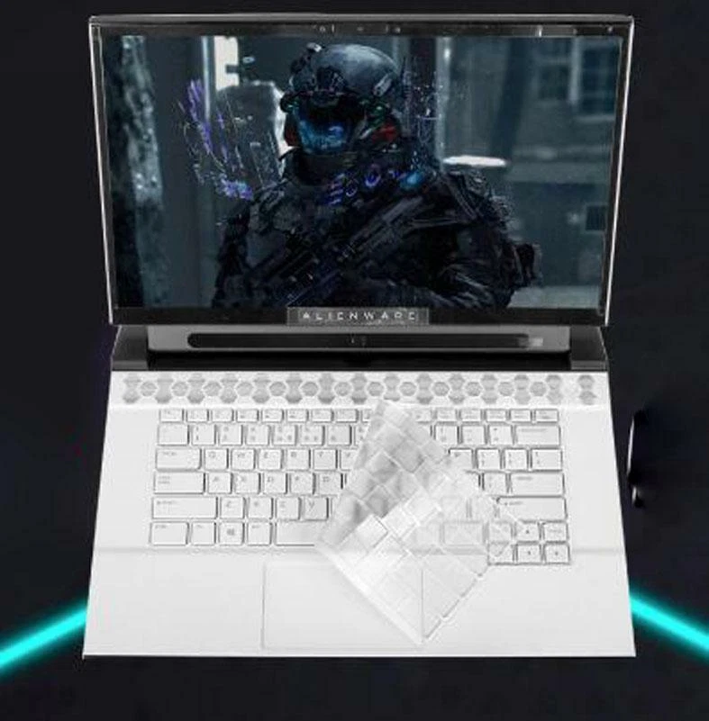Skin Cover Protector TPU Keyboard For Dell Alienware Area -51m R1 R2 - Image 4 of 4