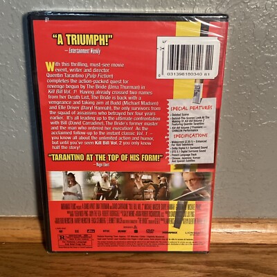 KILL BILL Vol. 2 DVD QUENTIN TARANTINO NEW Sealed 32429344175| eBay