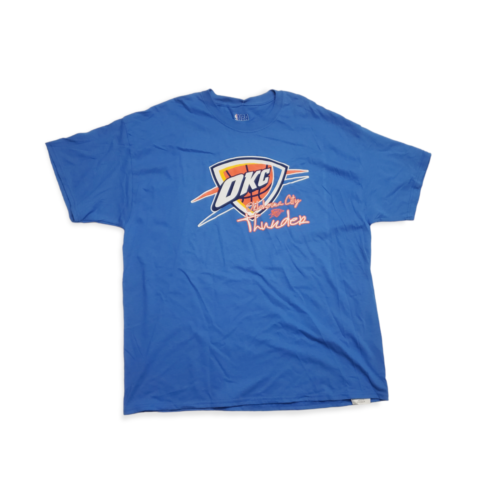Oklahoma City Thunder NBA Brand Men's Short Sleeve T-Shirt Thunder Blue Size XXL