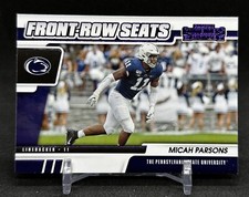 Micah Parsons Purple Front Row Seats Rookie 2021 Contenders Draft Picks Card #3