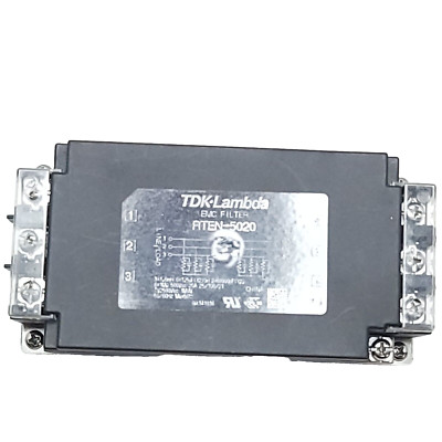 TDK Lambda EMC Filter RTEN-5020 Noise Filter Pre-owned Free Fast Shipping