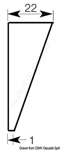 Osculati Stern protection plate white 420x340 mm - Image 2 of 2