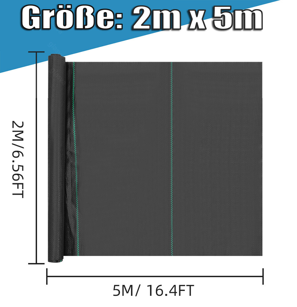 Unkrautvlies 4m X 5m (20m²) | 90g/m² Reißfest & UV-stabil | Wasserdurchlässig Für Garten & Beete