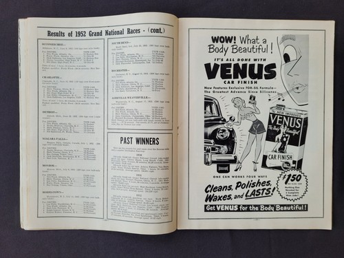 1952 NASCAR Darlington Raceway Southern 500 Program, Fonty Flock Win #10 - Picture 7 of 13