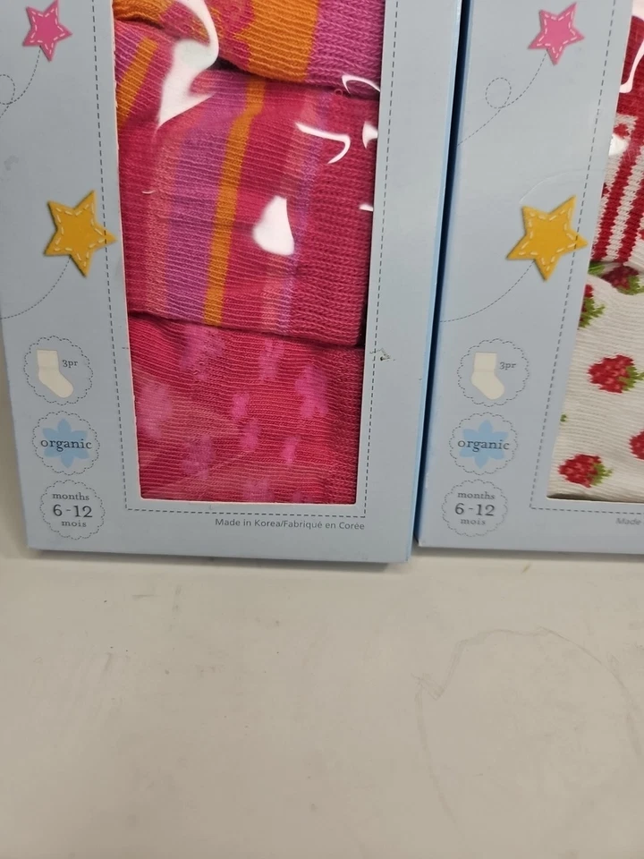 Lote De 4 Nuevos Calcetines Infantiles Robeez Orgánicos O-12 MO Foto 3 de 4