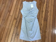 NWT Elodie Nordstrom Women Gray Casual Dress Size XL Pullover Cutout Twisted $29