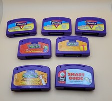 Lot of 7 Various LeapFrog LeapPad Learning Game Cartridges Phonics Reading Math