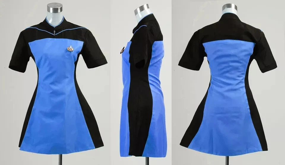 LO ÚLTIMO Vestido Star Trek TNG Azul Amarillo Rojo Poliéster Disfraz Juegos con disfraces Carnaval Foto 2 de 4