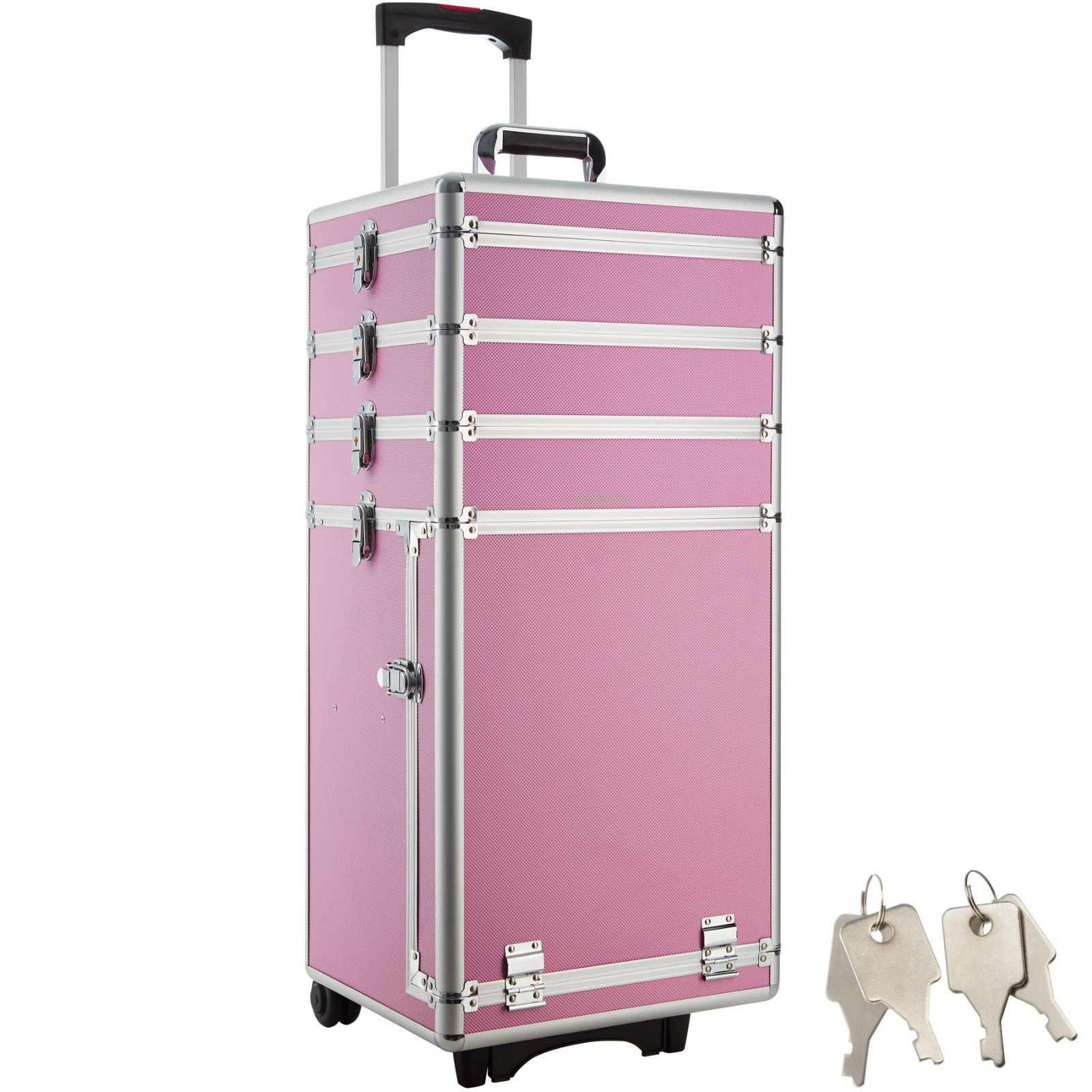 TecTake Maletín para Cosméticos con 4 Compartimentos - Rosa | Compra online  en eBay