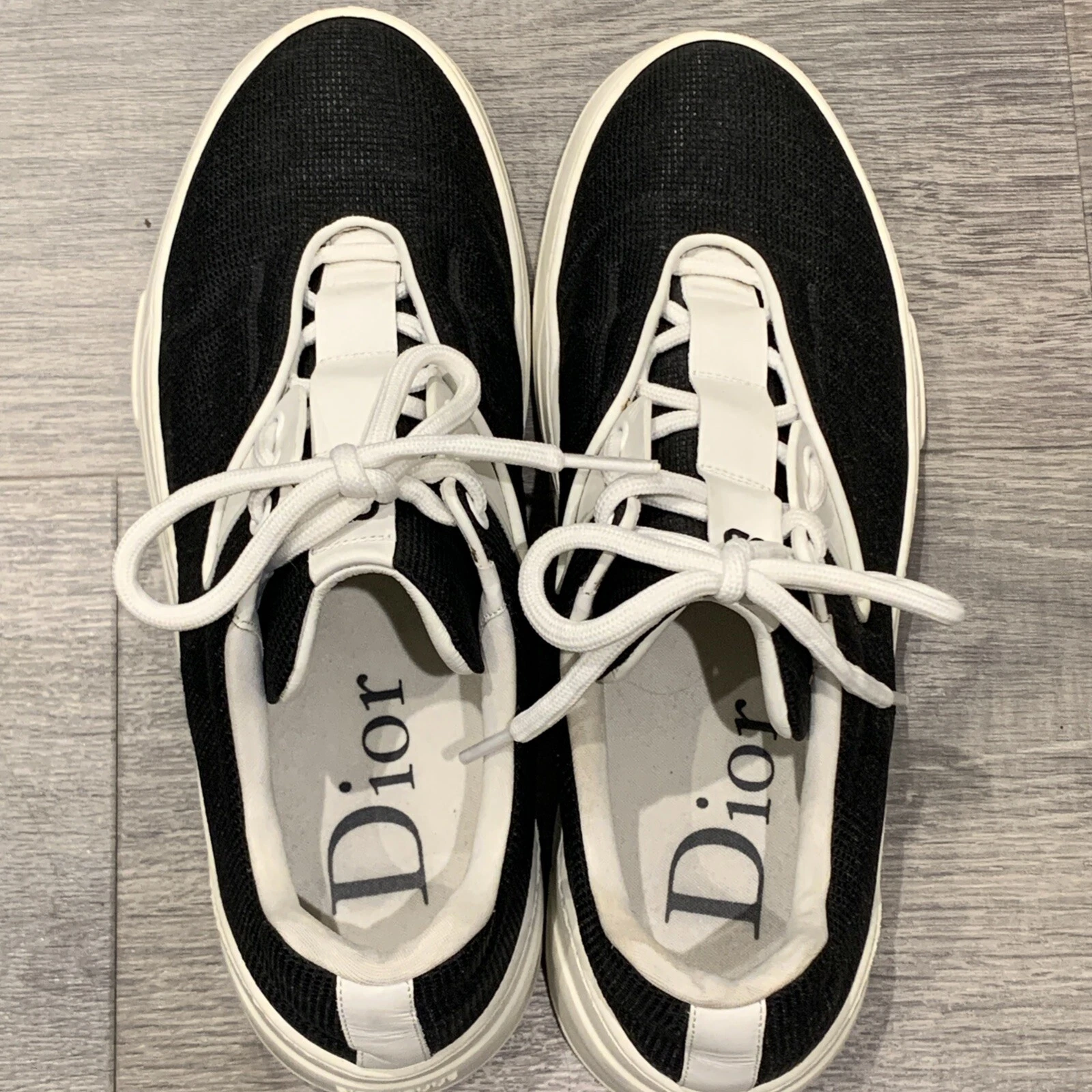 BASKETS DIOR B17 NOIR/BLANC EU 40