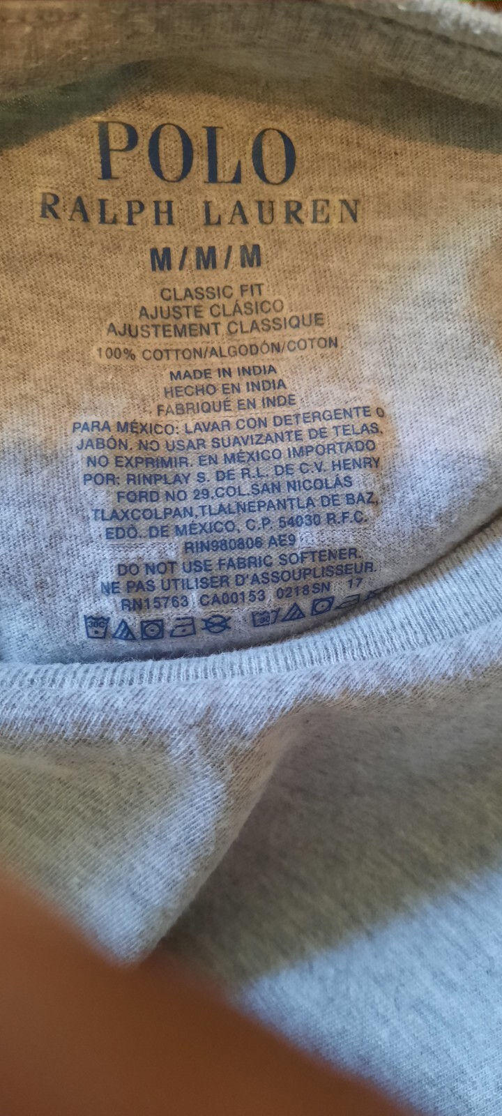 Polo Ralph Lauren maglietta uomo vestibilità classica con fondo logo pony taglia M