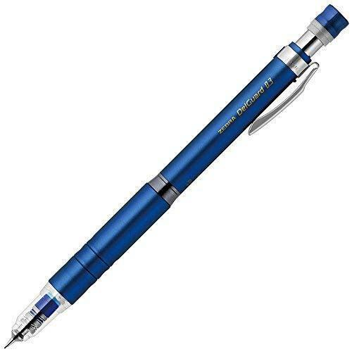 Zebra Pmas86bl Unbreakable Lead Mechanical Pencil DelGuard 0.3 Blue