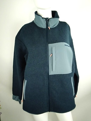 Smartwool Women Hudson Trail Fleece Full Zip Jacket Blue Medium 17309-G74