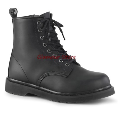 STIVALE UOMO tacco dal 36 al 46 anfibi combat NERO unisex lacci