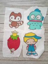 sanrio hello kitty fun fabric scrap  3.5 to 5 inch 4pc