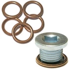 Oil Sump Plug & 5 Washers for Peugeot Citroen Diesel  OE Repl. 163.93  SP12W+