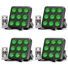 4PCS 180W RGBW LED Square Par Lights Stage Effect Disco DJ Light DMX Party Bar