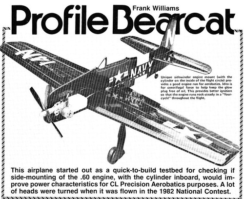 Model Airplane Plans (UC): BEARCAT 58" Profile Stunter for .60 Engine - Picture 3 of 3