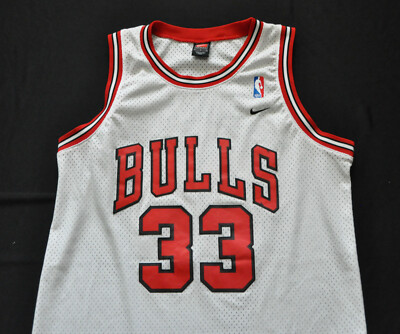 Scottie Pippen Chicago Bulls Nike Jersey Swingman White NBA Sewn