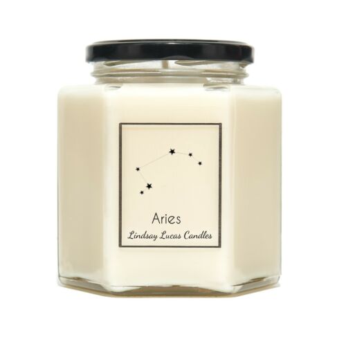 Aries Star Sign SCENTED CANDLE, Zodiac Constellation Astrology Gift, - 第 1/6 張圖片