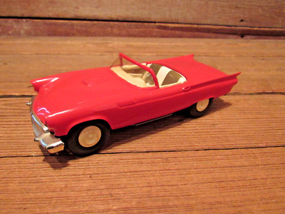 Vintage AMT 1957 Ford Thunderbird Sport Coupe Red Friction Promo Model - PARTS!