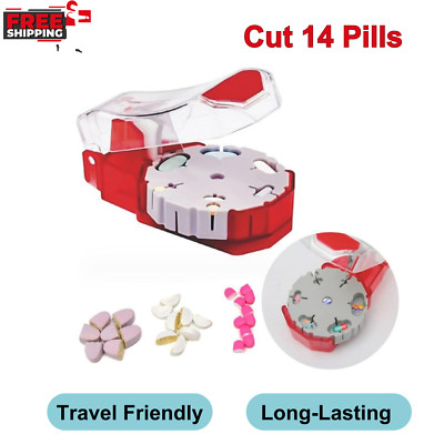Perfect Pill Cutter - Pill Splitters for Small/Large Pills - Cuts up to 14 Shape