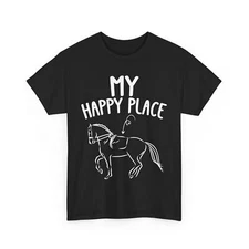 Horse Shirt, My Happy Place Shirt, Equestrian Lovers Shirt, Horseback Rider Tee