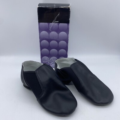 Dance Class GLORIA JAZZ BOOT Little Girl Kid BLACK LEATHER Dancing Shoes SIZE 4