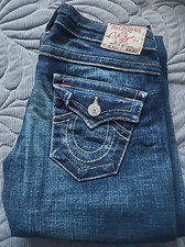 True Religion Jeans Women's 26 Blue Billy Low Rise Vintage Y2K Made in USA