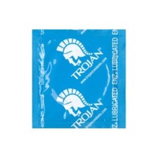 Trojan ENZ Lubricated Thin Lubricated Latex Bulk Condoms Brass Pocket Case