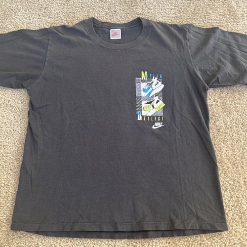 Chemise Nike vintage Air Mariah & Duelliste chaussures t-shirt années 80 90 grand USA running - Photo 10/15