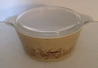 Vintage PYREX Forest Fancies Mushroom 1.5 Quart Casserole Dish 474B WITH LID