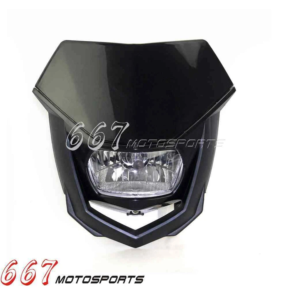 Kit de faros de bicicleta deportiva H4 para Suzuki DR250 DR650S DRZ250 DRZ400E SM Foto 3 de 4