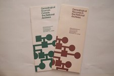  Lot of (2) Genealogical Sources Outside, In the National Archives Brochures 197