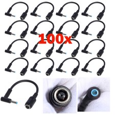100x Power Charger Converter Adapter Cable 7.4mm To 4.5mm For HP Blue Small Tip